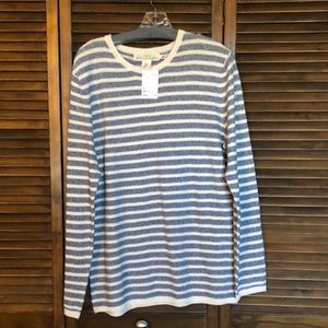 H&M Men’s beach sweater - blue/white stripped - Medium - NWT